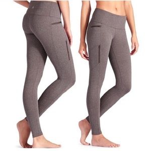 Athleta Sly Drifter Herringbone Tight Leggings